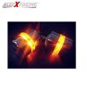 Allextreme EXLXSB2 Stylist Handlebar End LED Turn Signal Indicator Light compatible for Bullet 350cc & 500cc (Amber Light, 2 PCS)