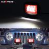 AllExtreme EX3FR2P 3 LED Headlight Lamp Universal Waterproof Off Road Driving CREE LED Fog Light with Mounting Brackets for Bike, Jeep and Cars (30W, White, 2 PCS)