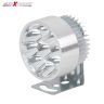 Allextreme EXG9FGS 9 LED Round Fog Light Spot Beam Waterproof Heavy Duty Work Light with Switch for Motorcycle Jeep Off Road Cars Truck Boat (9W, White Light, 2 PCS)