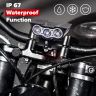 Allextreme EX3OEB1 3 LED Owl Eye Waterproof CREE LED Fog Light with High Beam/Low Beam Function for Bike/Motorcycle and Cars (30W, Black, 1 PC)