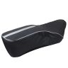 Allextreme EXCSCES PU Leather Motorcycle Bike Seat Cushion Cover Anti Skid Seat Cover Compatible for Bullet Electra 350cc and 500cc (Silver)