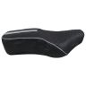 Allextreme EXCSCES PU Leather Motorcycle Bike Seat Cushion Cover Anti Skid Seat Cover Compatible for Bullet Electra 350cc and 500cc (Silver)