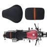 Allextreme Motorcycle Seat Cover PU Leather Anti Skid Split Water-Resistant Bike Cushion Compatible with All Motorcycles- (Black, Model-20)