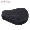 Allextreme Motorcycle Seat Cover PU Leather Anti Skid Split Water-Resistant Bike Cushion Compatible with All Motorcycles- (Silver, Model-19)