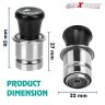 AllExtreme EXCL1FC Car Cigarette Lighter Push Button Eject 27mm Diameter Electric Cigar Burner Multipurpose Charging Socket Assembly Plug (10A, 12V)