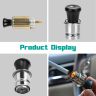 AllExtreme EXCL1FC Car Cigarette Lighter Push Button Eject 27mm Diameter Electric Cigar Burner Multipurpose Charging Socket Assembly Plug (10A, 12V)