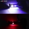 AllExtreme EX9Y4A1 3-Sided LED Headlight Conversion Kit with Cooling Fan 40W 1200LM Canbus Headlamp for Bike Car SUV (White Blue & Red)
