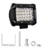 Allextreme EX24F1P 24 LED Fog Light Bar Waterproof 4 Inch CREE Cube Work Light for Bike Cars and Motorcycle (72W, White Light, 1 PC)