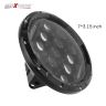Allextreme EXLHLS2 7inch Round Ring 13 LED Headlight with Turn Signal Lights for Jeep Wrangler (12-30V, 75W, Pack of 2)