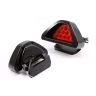 Allextreme EX12TL1 Car LED Brake Light Triangle Rear Tail Light Vehicle Reverse Lamp Warning Strobe Flash Light Modification Indicator Light (12 Led, Red)