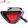 Allextreme EX12TL1 Car LED Brake Light Triangle Rear Tail Light Vehicle Reverse Lamp Warning Strobe Flash Light Modification Indicator Light (12 Led, Red)