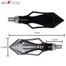 Allextreme EXAIBY2 9 LED Arrow Shape Turn Signal LED Indicators Light Blinking Light for All Bikes Suzuki Honda Kawasaki Yamaha (Yellow, 9SMD, 2 PCS)