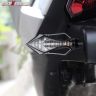 Allextreme EXAIBY2 9 LED Arrow Shape Turn Signal LED Indicators Light Blinking Light for All Bikes Suzuki Honda Kawasaki Yamaha (Yellow, 9SMD, 2 PCS)