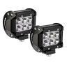 Allextreme EXMI6FL 6 LED Fog Light 4 Inch Double Output Power Spot Flood Water Resistant Driving Lamp for Motorcycle Bike Car Off-road ATV SUV (18W, 2 PCS)