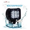 Allextreme EXMI6FL 6 LED Fog Light 4 Inch Double Output Power Spot Flood Water Resistant Driving Lamp for Motorcycle Bike Car Off-road ATV SUV (18W, 2 PCS)