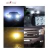 Allextreme EXMI6FL 6 LED Fog Light 4 Inch Double Output Power Spot Flood Water Resistant Driving Lamp for Motorcycle Bike Car Off-road ATV SUV (18W, 2 PCS)