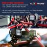 AllExtreme EXFLMB2 Universal Fog Light Horizontal Bar Clamp Mounting Bracket Kit with Rubber Insert for Car Jeep SUV and Off Road Vehicles (1 Pair)