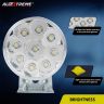 Allextreme EX9SFW2 9 LED Round Fog Light 3 Inches Off Road Driving Lamp for Motorcycle, Car and Bikes (9W, White Light, 2 Pcs)