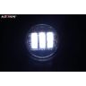 Allextreme EX4IFL1 40W Headlight Universal 4 Inch Waterproof Off Road Driving CREE 3 LED Fog Lamp for Bike Jeep Car (Pack of 1, White)