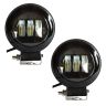 Allextreme EX4IFL2 3 LED Headlight Lamp Universal Waterproof Off Road Driving CREE LED Fog Light for Bike, Jeep and Cars (40W, White, 2 PCS, 6 Months Warranty)