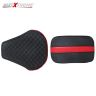 Allextreme PU Leather Seat Cover with Anti Skid Split Cushion Reinforced Stitching Dust Water Resistant for 350cc Bullet Classic Models (Black & Red)
