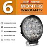 Allextreme EX14FL2 14 LED Round Fog Light Waterproof Driving Spot Flood Combo Beam Roof Bar Bumper Lamp Pod Cars, Jeeps and Bikes (42W, White, 2 PCS, 6 Months Warranty)