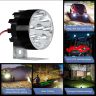 Allextreme 9W Round Fog Light Heavy Duty Waterproof 9 LED Spot Beamlight with Handlebar Switch for Bike Jeep SUV Car and Truck- (White Light, 2 PCS)
