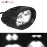 Allextreme EXER8F1 2 LED Oval Projector Fog Light Auxiliary Waterproof Spot Beam Off-Road Driving Lamp for Motorcycle and Cars (20W, White Light, 1 PC)