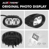 Allextreme EXER8F1 2 LED Oval Projector Fog Light Auxiliary Waterproof Spot Beam Off-Road Driving Lamp for Motorcycle and Cars (20W, White Light, 1 PC)