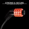 AllExtreme EXBCL06 Multipurpose 4 Digit Security Resettable Combination Coiling Bike Cable Lock Anti-Theft Protection Bicycle Number Locks