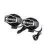 Allextreme EXFSUL2 Motorcycle LED Headlight Super Bright CREE Chip Off Road Driving Fog Lamp for Night Driving (20W, White Light, 2 PCS)
