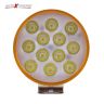 Allextreme EX24W1P 12 LED Round Fog Light Waterproof Spot Beam Off Road Driving Lamp for Motorcycle and Cars (24W, White, 1PC)