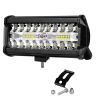 Allextreme EX36LW1 7 inch 36 LED Fog Light Triple Row Flood Spot Combo Beam Driving Lamp Bar for Car Motorcycle SUV Bike Truck (72W, White, 1 Pc)