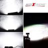 Allextreme EX36LW1 7 inch 36 LED Fog Light Triple Row Flood Spot Combo Beam Driving Lamp Bar for Car Motorcycle SUV Bike Truck (72W, White, 1 Pc)