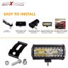 Allextreme EX36LW1 7 inch 36 LED Fog Light Triple Row Flood Spot Combo Beam Driving Lamp Bar for Car Motorcycle SUV Bike Truck (72W, White, 1 Pc)