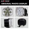 Allextreme EX9FM1B 9 LED Fog Light with Red & Blue Beads and Multicolor Strobe Flash Waterproof White Spot Beam Driving Lamp for Motorcycle Bike Car SUV (20W, 1 PC)