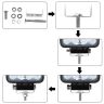 Allextreme EX16FW2P 16 LED Fog Light Waterproof Square Led Flood Lamp Offroad Driving Work Light for Bikes Cars and Motorcycle (48W, White Light)