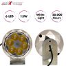 Allextreme EX6FLD2 6 LED Round Fog Light Spot Beam Driving Lamp Universal for Motorcycle, Car, SUV and Bikes (15W, White Light, 2 PCS)