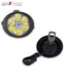 Allextreme EX6FOS2 6 LED Oval Mirror Mount Fog Light With Switch Adjustable Angle Spot Beam Waterproof Driving Lamp for Motorcycle and Bike (18W, White Light, 2 PCS)