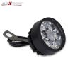 Allextreme EX6FOS2 6 LED Oval Mirror Mount Fog Light With Switch Adjustable Angle Spot Beam Waterproof Driving Lamp for Motorcycle and Bike (18W, White Light, 2 PCS)