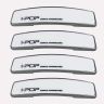 AllExtreme EXCDG4W Car Door Guard Edge Defender Crash Scratch Protector Plastic Trim Molding Side Sticker (White, 4 Pcs)