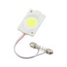 Allextreme Universal T10 LED Parking Light COB 24 SMD Super Bright White Interior Pilot License Plate 1.6W Dome Indicator Lamp Bulb for Car Bike and Motorcycle (1 PC, Round)