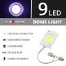 Allextreme Universal T10 LED Parking Light COB 24 SMD Super Bright White Interior Pilot License Plate 1.6W Dome Indicator Lamp Bulb for Car Bike and Motorcycle (1 PC, Round)