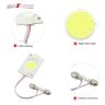 Allextreme Universal T10 LED Parking Light COB 24 SMD Super Bright White Interior Pilot License Plate 1.6W Dome Indicator Lamp Bulb for Car Bike and Motorcycle (1 PC, Round)
