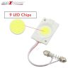 Allextreme Universal T10 LED Parking Light COB 24 SMD Super Bright White Interior Pilot License Plate 1.6W Dome Indicator Lamp Bulb for Car Bike and Motorcycle (1 PC, Round)