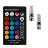 Allextreme EXT10M2 T10 RGB Car Interior Parking Bulb 6SMD Multicolour Light with Wireless Remote Control for All Car & Bike (3W, RGB, 2 PCS)
