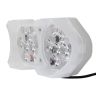 Allextreme EXF18LWS 18 LED Fog Light Spot Beam Waterproof Heavy Duty White Pod Driving Lamp for Motorcycle Bike Car SUV (30W, Spot + Strobe Lamp)