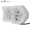 Allextreme EXF18LWS 18 LED Fog Light Spot Beam Waterproof Heavy Duty White Pod Driving Lamp for Motorcycle Bike Car SUV (30W, Spot + Strobe Lamp)