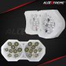 Allextreme EXF18LWS 18 LED Fog Light Spot Beam Waterproof Heavy Duty White Pod Driving Lamp for Motorcycle Bike Car SUV (30W, Spot + Strobe Lamp)