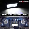 Allextreme EX48LFL Universal 48 LED Light Flood Spot Combo Beam Light Multi-Purpose Warning Fog Lamp for Bike, Motorcycle and Cars (72W, White, 1Pc)